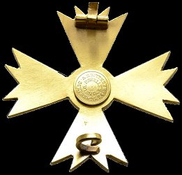 Cross of Honour Class 1, Reverse