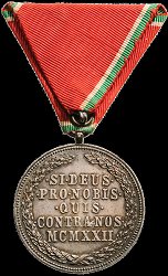 Silver Merit Medal, Reverse