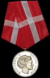Royal Medal of Recompense in Gold, Obverse