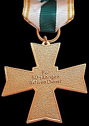 Rescue Service Decoration on Ribbon Gold (50 Years), Reverse