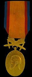 Gold Medal with Swords, Obverse