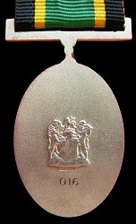 Silver Service Medal, Reverse
