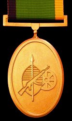 Service Medal in Gold, Obverse